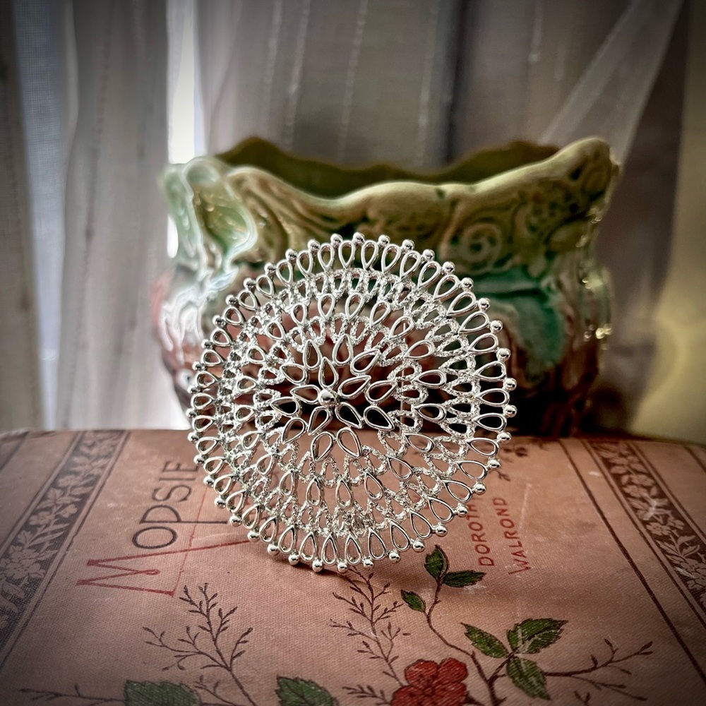 Vintage Sarah Coventry Silver Brooch